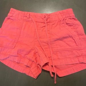 Pink loose fit shorts